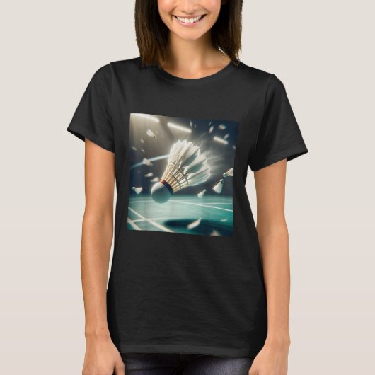 Heel graag badminton shuttle birdie t-shirt (Voorkant)