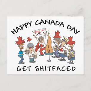 Heel grappig, Happy Canada Day Briefkaart