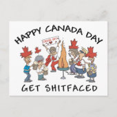 Heel grappig, Happy Canada Day Briefkaart (Voorkant)