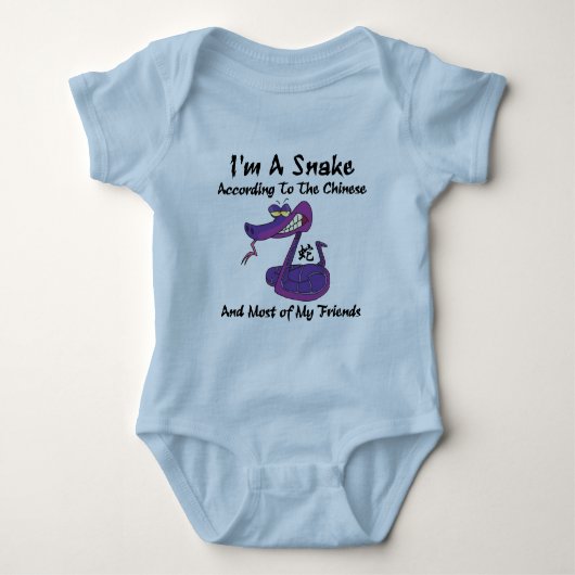 Heel grappig Jaar van de slang Romper (Voorkant)