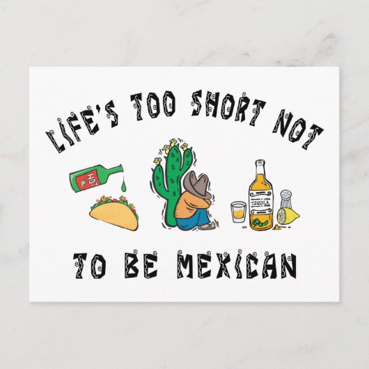 Heel grappig Mexicaans Briefkaart (Voorkant)