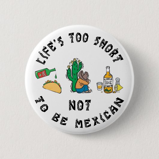 Heel grappig Mexicaans Ronde Button 5,7 Cm (Voorkant)