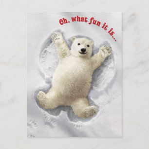 Heel Grote Sneeuwengel Uitnodiging Briefkaart