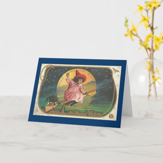 Heel Halloween Kaart (Gele Bloem)