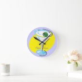 Heel Happy Hours_retro-stijl Martini glass Ronde Klok (Huis)