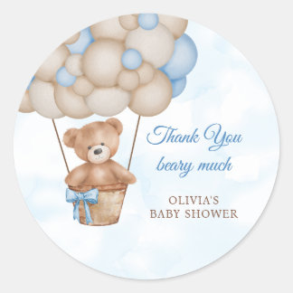 Heel Hartelijk Bedankt Baby Shower Bedankje Ronde Sticker
