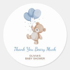 Heel Hartelijk Bedankt Baby Shower Dank Je Ronde Sticker