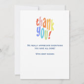 Heel hartelijk bedankt. bedankkaart (Achterkant)