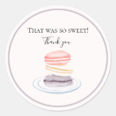 Heel hartelijk bedankt ronde sticker (Voorkant)