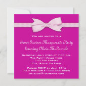 Heel Heet Roze Maskerade Feestje Kaart (Achterkant)