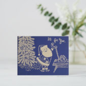 Heel Kerstman Feestdagenkaart (Staand voorkant)