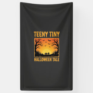 Heel Klein Halloween Verhaal Ontwerp van een Griez Spandoek