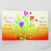 Heel kleurrijk bedankt kaart (Binnen)