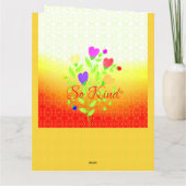 Heel kleurrijk bedankt kaart (Achterkant)