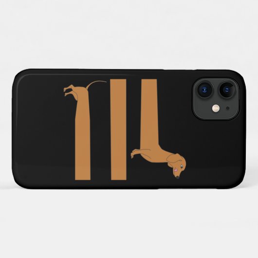 Heel lang Dachshund grappig Case-Mate iPhone Case (Achterkant (horizontaal))