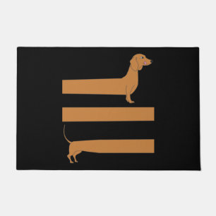 Heel lang Dachshund grappig Deurmat