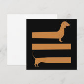 Heel lang Dachshund grappig Notitiekaartje (Voorkant / Achterkant)