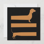 Heel lang Dachshund grappig Notitiekaartje (Voorkant)