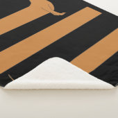 Heel lang Dachshund grappig Sherpa Deken (3/4)