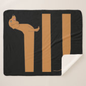 Heel lang Dachshund grappig Sherpa Deken (Voorkant (horizontaal))