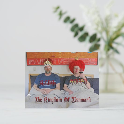 Heel leuk Briefkaart in het Deens Koninkrijk! (Staand voorkant)