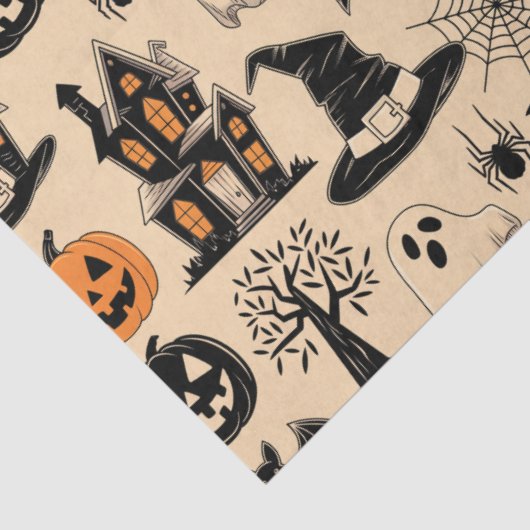 Heel leuk Halloween thema Tissuepapier (Detail)