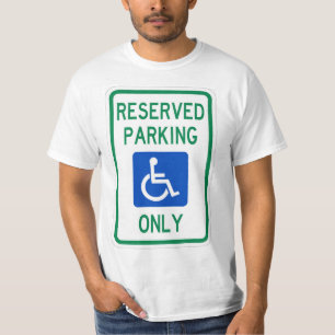 Heel leuke klassieke gereserveerde handicap bord T T-shirt