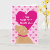 Heel leuke valentijnskaart kaart (Gele Bloem)