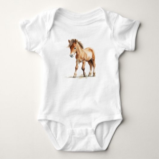 Heel lief Baby paardenveulen Romper (Voorkant)