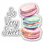 Heel lief | Waterverf Macaron Sticker (Voorkant)