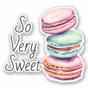 Heel lief    Waterverf Macaron Sticker