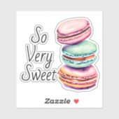 Heel lief | Waterverf Macaron Sticker (Vel)