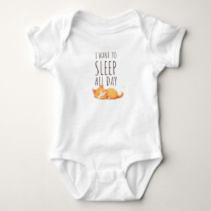 Heel luie kleine kat romper