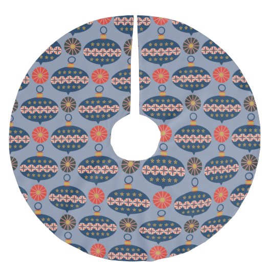 Heel Merry kerst Baubles Patroon Kerstboom Rok (Voorkant)