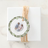 Heel Merry Pine en Floral Winter Wreater Kerstmis Bedankjes Labels (In situ)