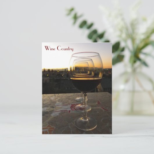 Heel mooi Briefkaart van wijn! (Staand voorkant)