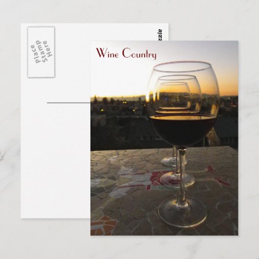 Heel mooi Briefkaart van wijn! (Voorkant / Achterkant)