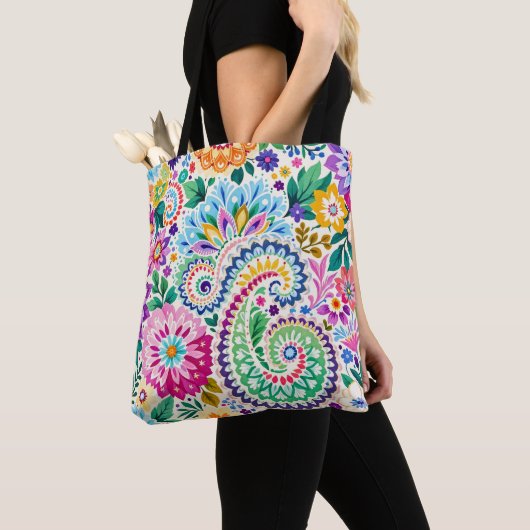 Heel mooie paisley tas (Dichtbij)