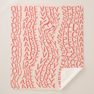 Heel motivatie inscriptie: je bent zeer specifiek sherpa deken