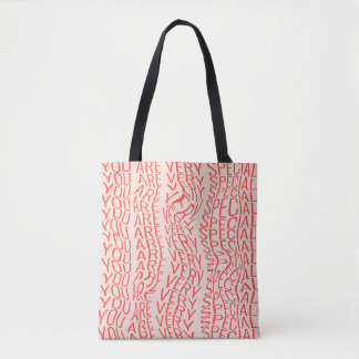 Heel motivatie inscriptie: je bent zeer specifiek tote bag