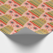 Heel prettig kerstballonpatroon cadeaupapier (Hoek)