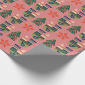 Heel prettig kerstduiken en een Treompatroon Cadeaupapier (Hoek)