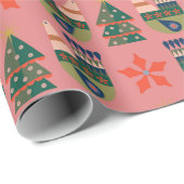 Heel prettig kerstduiken en een Treompatroon Cadeaupapier (Rol Hoek)