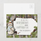 Heel prettig kerstfeest en gelukkig nieuwjaar feestdagenkaart (Voorkant / Achterkant)