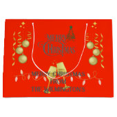 Heel prettig kerstfeest groot cadeauzakje (Voorkant)