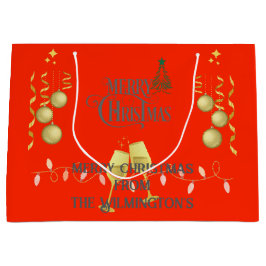 Heel prettig kerstfeest groot cadeauzakje