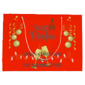 Heel prettig kerstfeest groot cadeauzakje (Achterkant)