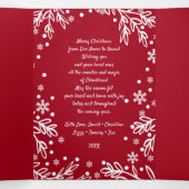 Heel prettig kerstfeest. Multi Photo Holiday Drieluik Aankondiging (Binnenkant midden)