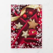 Heel prettig kerstfeest. Multi-Photo Tri-Fold Card