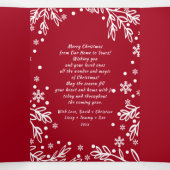 Heel prettig kerstfeest. Multi-Photo Tri-Fold Card Drieluik Aankondiging (Binnenkant midden)